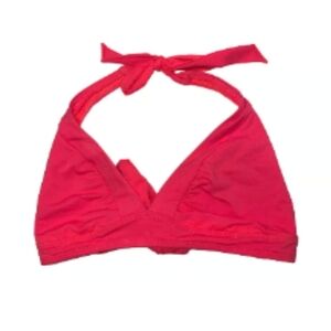 Athleta Hot Pink  Triangle Tie Bikini Top Sz XL